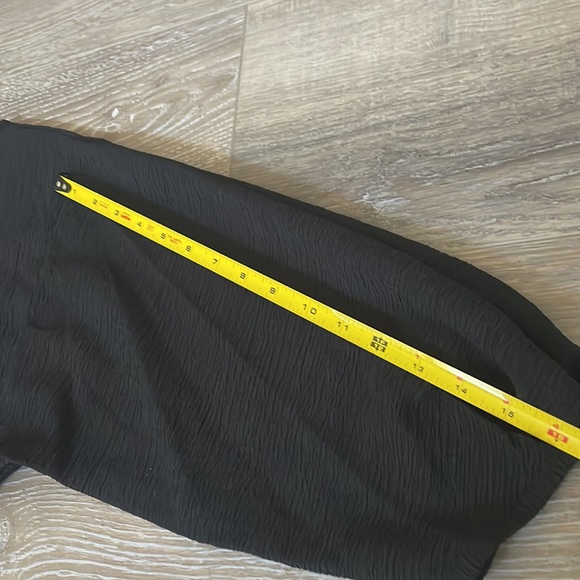 💟Max Studio black crinkle fabric, 3/4 sleeve blouse, NWT, Med - Picture 11 of 11